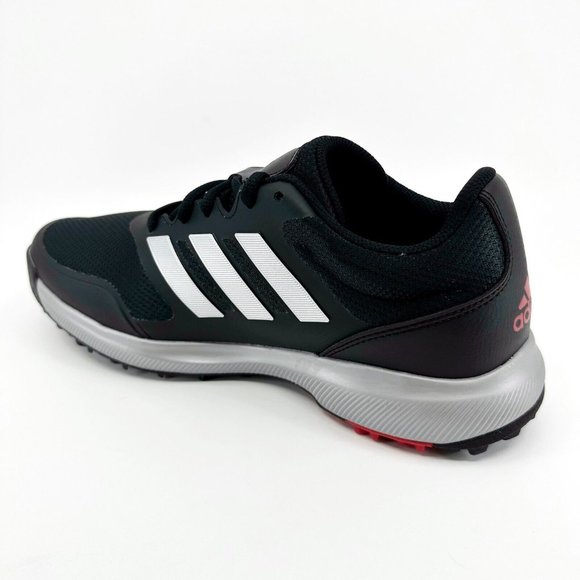 Adidas Tech Response SL Black Silver Red Mens Spikeless Golf Shoes EG5313 - Picture 3 of 6